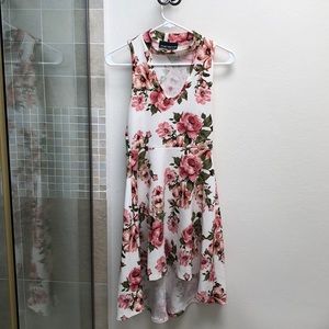 Flowery High-low dress